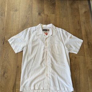 Quiksilver Waterman White Casual Button Down Shirt